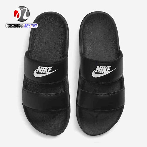 耐克nike女忍者双绑带轻便运动休闲沙滩一字凉拖鞋dc0496-100 001