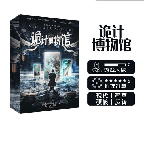 [诡计博物馆] 剧本杀实体本7现代反转密室硬核桌游 1:1复刻版
