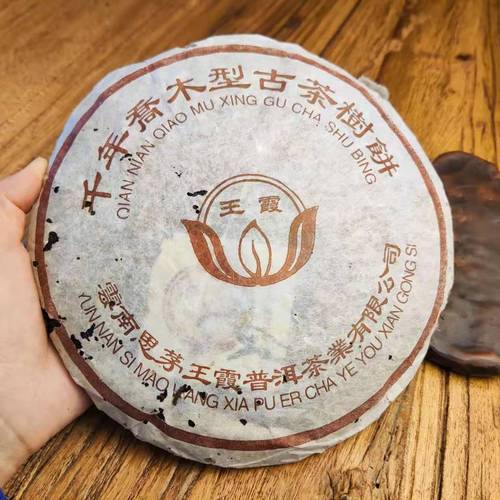2001年王霞千年乔木型古树 原勐海厂长卢云签名 干仓普洱茶老生茶