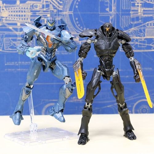 环太平洋2复仇流浪者狂怒黑曜石铁腕凤凰装机甲怪兽可动人偶模型