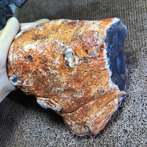 天然白皮黑玛瑙奇石观赏摆件原石家居工艺品冰透玉石练习雕刻裸石