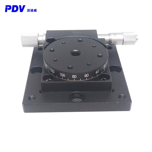 pdv派迪威 微型旋转台 迷你手动旋转台θ粗微调转动平台 pt-sd406m