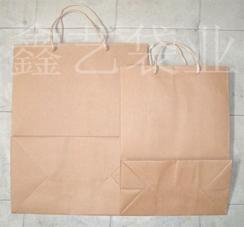新32*b40*18cm可宽特厚环保品色牛皮纸袋子手提袋礼纯袋 加印logo