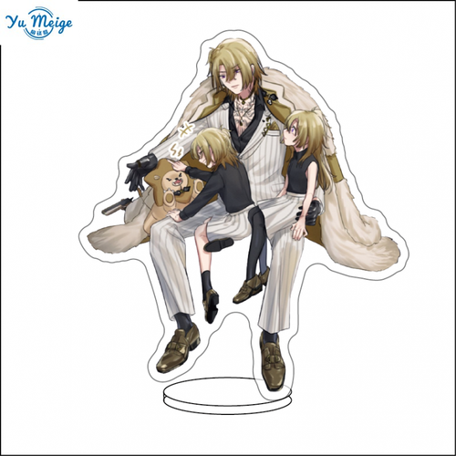 新款luxiem彩虹社同人周边mysta ike luca vox亚克力立牌 现货 深灰色