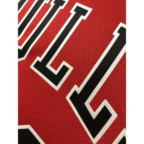 公牛队23号乔丹红白色热压版新款球衣篮球服背心男女街头潮bulls