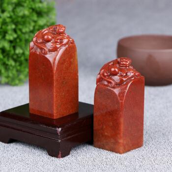 一刀印阁 寿山石篆刻印章石料雕刻螭龙印石章料刻章石头书画印章2.