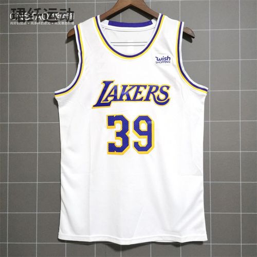 德怀特·霍华德 洛杉矶湖人队39号球衣 刺绣篮球服运动背心男 白色 s