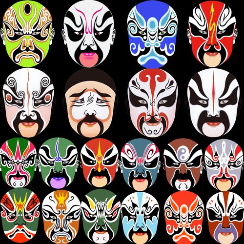 719海报印制展板写真喷绘贴纸47京剧脸谱图(1)