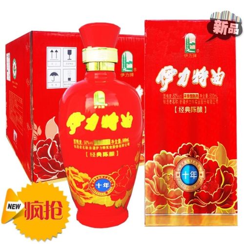 新疆伊犁牌伊力特曲50度500ml十年经典陈酿浓香型特产白酒整箱6瓶