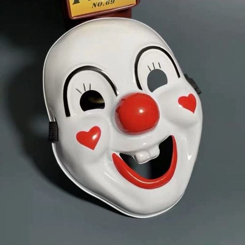 小丑面具小丑微笑笑脸恶作剧开心男女全脸l搞笑道具