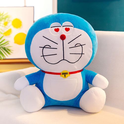2022公仔机器猫毛绒玩具叮当猫玩偶抱枕蓝胖子儿童娃 色色款 35厘米