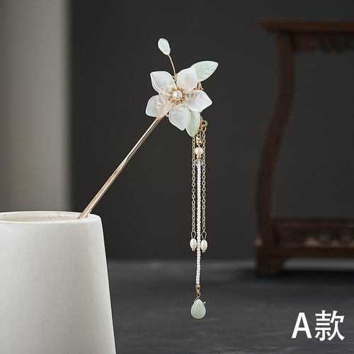 汉服古装发饰流苏步摇发簪简约清新温柔流苏步摇古风头饰女 hf1018a