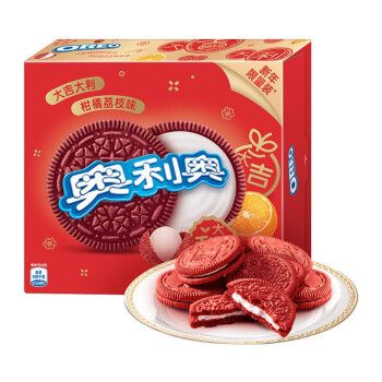 【虎年限定】奥利奥大吉大利柑橘荔枝味小红饼夹心饼干春节年货零食