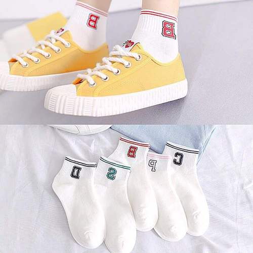 全棉春夏季女薄袜可爱韩版短袜学院风女生运动袜原宿