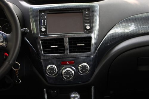 适用于08-14款斯巴鲁翼豹内饰改装桃木贴碳纤3d装饰电动窗中控台