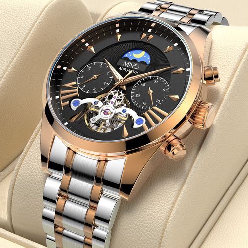 日月星辰机械表男表全自动镂空透底引流爆款男士手表