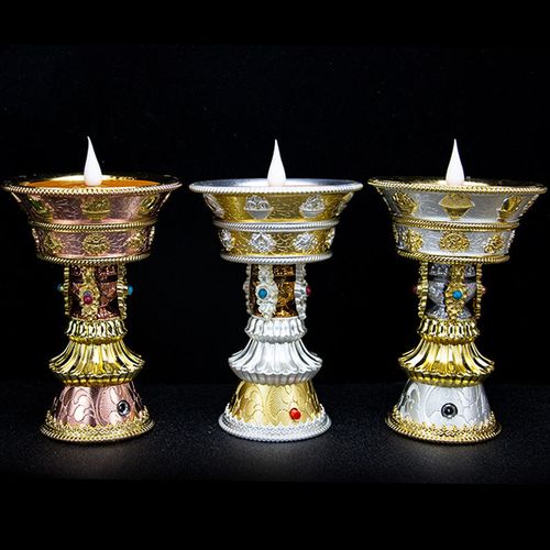 充电酥油灯电子供佛灯仿真火焰佛教用品佛前灯家用长明灯大中小号