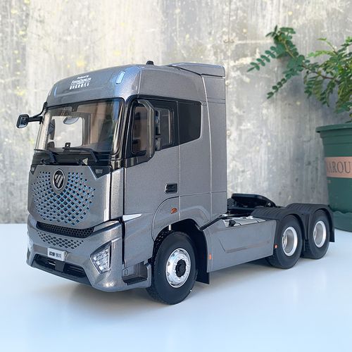 福田原厂卡车模型1:24 欧曼银河牵引车 est拖头 gtl牵引卡车合金仿真