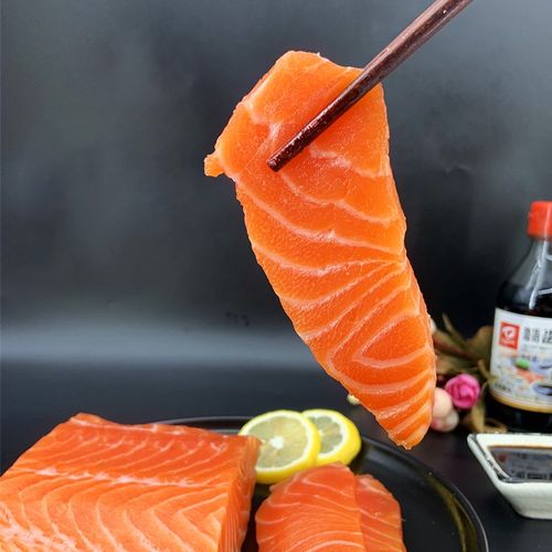 法罗群岛冰鲜三文鱼新鲜刺身生鱼片中段冰鲜即食刺身海鲜 三文鱼