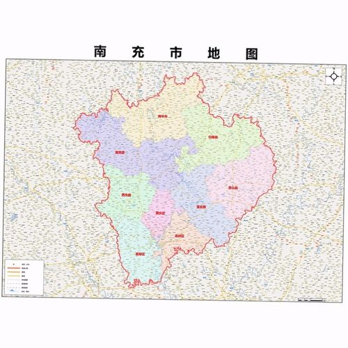 2021新款南充市地图贴图办公室挂图高清防水墙壁装饰画定制地图