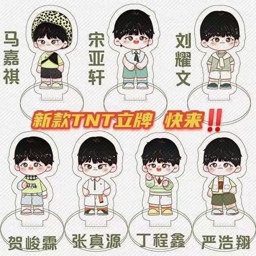 tnt时代少年团立牌饭版钥匙扣卡通动漫 可定制diy手工钥匙扣