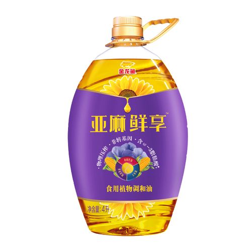 金龙鱼亚麻鲜享食用植物调和油 4l