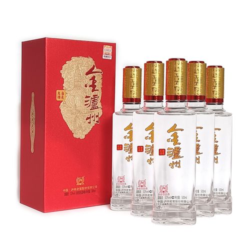泸州老窖股份有限公司出品金泸州52度浓香型白酒6瓶整箱装家用高端