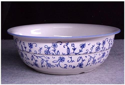 发面盆大瓷盆磁盆老式家用瓷盆和面盆手工活面盆土陶瓷揉面盆传统