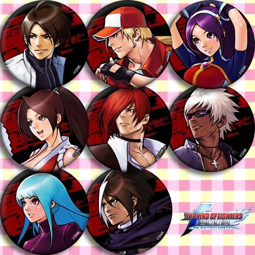 拳皇2002 游戏徽章胸章 二次元周边吧唧定制草薙京八神庵挂件海报