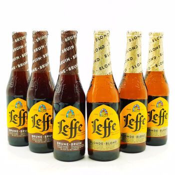 乐飞啤酒 莱福金/金啤酒 330ml*4瓶 比利时进口 修道院风格精酿 组合6