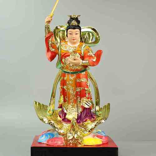 九天玄女神像九天娘娘玄母天尊居家供奉镇宅道教摆件树脂佛像12寸