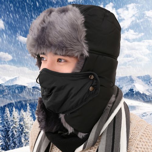 男士冬季雷锋帽棉帽子男冬韩版潮男士帽子冬天护耳帽加厚保暖帽子