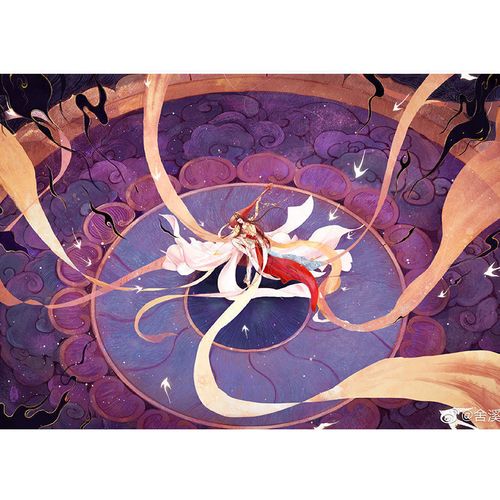 国潮拼图带框 1000片木质成人高难度减压中国风飞天嫦娥古风国画装饰