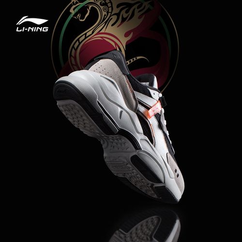 李宁休闲鞋男鞋2022新款烛龙男士经典时尚低帮运动鞋agcq353