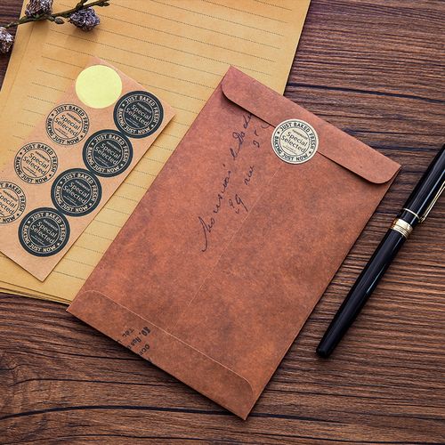 复古信封信纸套装欧式牛皮书信纸ins少女简约文艺小清新情书火漆