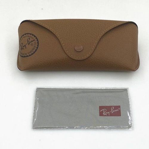 原装雷朋高档太阳眼镜盒rayban墨镜盒便携收纳抗压通用平光皮盒【4月