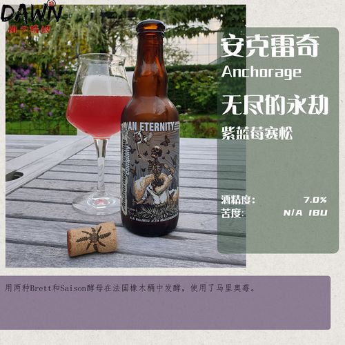 安克雷奇无尽的永劫紫蓝莓塞松 美国进口高分瓶装精酿啤酒375ml