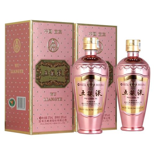 39度 五粮液玫瑰金 五粮液玫瑰金 39度 375ml*2 双瓶装