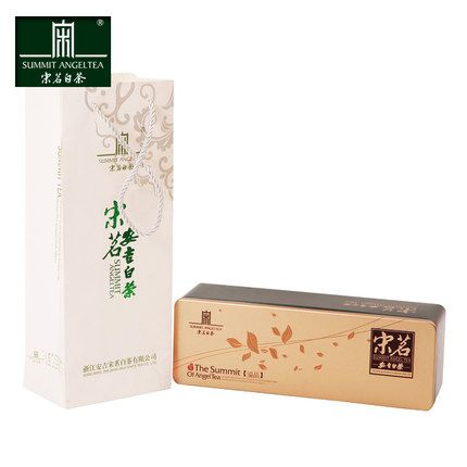 宋茗白茶安吉白茶溢品金 99克盒装礼盒装送礼正宗茶叶2021年新茶