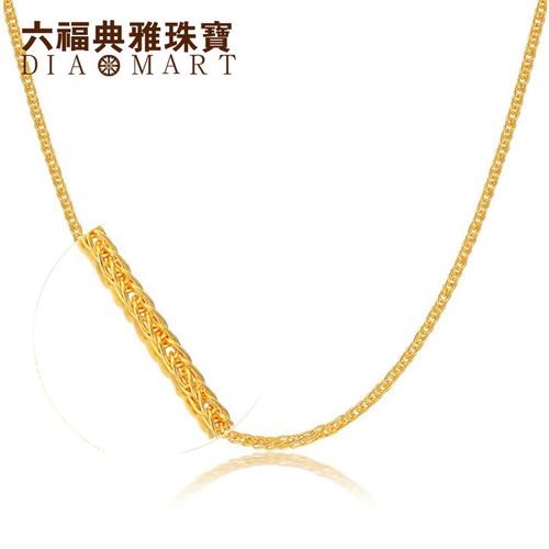 六福典雅珠宝 黄金项链 足金项链 结婚女士项链肖邦链