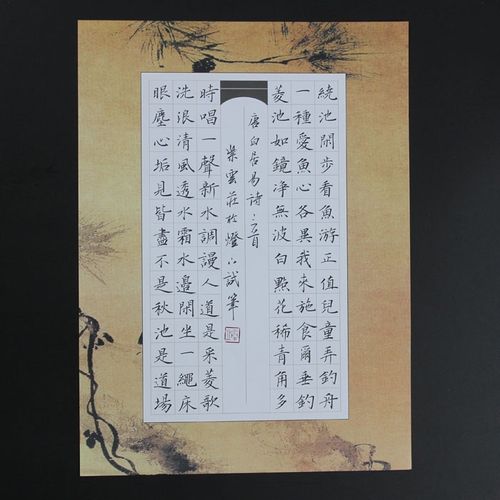 a4硬笔书法比赛专用书写纸古风小学生铅笔字钢笔练字作c品纸84格