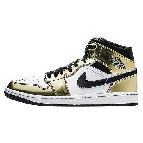 air jordan 1 mid aj1 液态金 白金男女情侣篮球鞋dc1420(女)dc1419