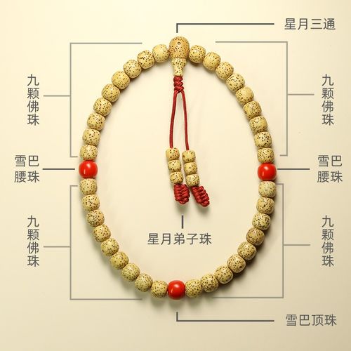 天然海南籽鸡油黄星月菩提子36颗手持佛珠手串女男桶珠菩提子念珠琼玩