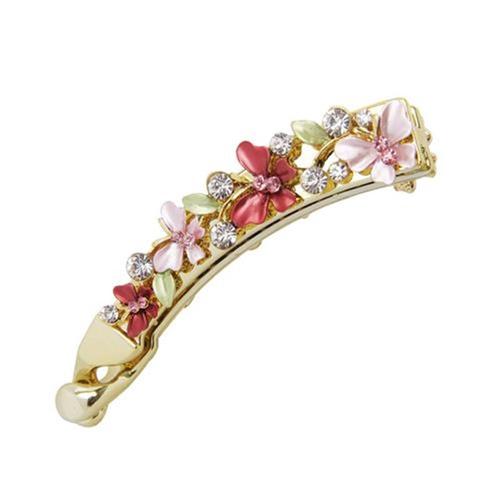 自营韩版发夹金属烤漆蝴蝶发卡女式10公分竖夹t花卉