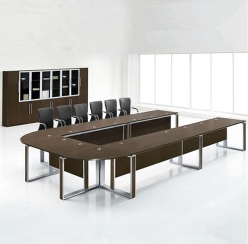 创意板式u型会议桌长桌办公室桌椅组合简约现代洽谈培训接待桌子