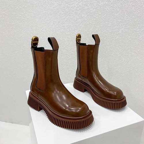 我是卡卡1995高帮马丁靴女2021秋季新款短靴82258【15天内发货】