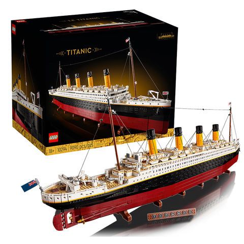 lego 乐高10294泰坦尼克号游轮船男女孩拼装积木玩具模型摆件礼物