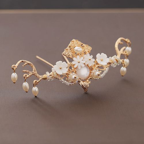 kzd首饰 古风汉服头饰顶簪发冠简约盘发古代配饰造型