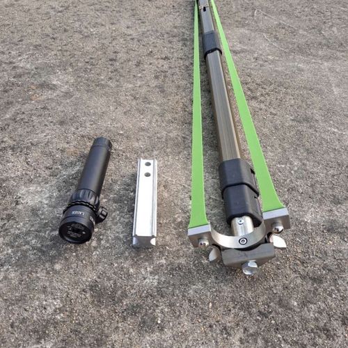直杆弹弓长杆伸缩弹弓打窝器扁皮弹弓传统弹弓定制 双