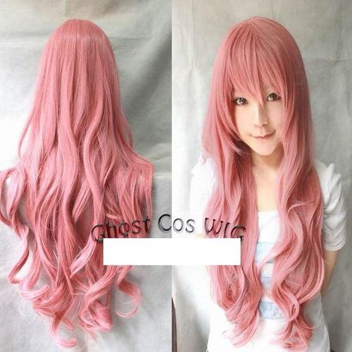 道具演出齐刘海全头套翻动漫假发女生造型脸逼真黑白渐变多色挑染